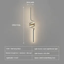 Ljojo LED Wall Light: Modern Bedroom Bedside Hotel Stairs Living Room Decor