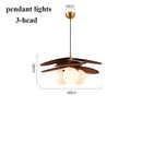 French Retro Ceiling Chandelier with Grass Woven Glass, LED Lighting for Living & Dining Room by Ljojo