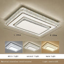 LED Crystal Ceiling Light Modern Rectangle Living Room Decor De Techo Luxury Lamps by Ljojo