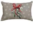 Ljojo Merry Christmas Tree Green Pillowcase - Holiday Decorative Lumbar Pillow