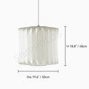 Denmark Designer Silk Pendant Lamp Minimalist Nordic Wabi Sabi for Hotel Restaurant by Ljojo.