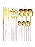 Ljojo 12pc Stainless Steel Cutlery Set - Knife, Fork, Spoon
