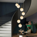 Ljojo LED Pendant Staircase Chandeliers for Living Room - Modern Indoor Hanging Light