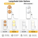 LED Floor Lamp Chrome Metal White Acrylic Ball Standing Light Living Room Home Decoration by Ljojo
