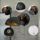 Ljojo LED Rotating Wall Sconce with On/Off Switch for Bedside and Study