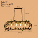 Ljojo Plant Chandelier: Elegant Walnut Tavern Decor for Music Restaurants & Hot Pot Restaurants