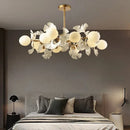 Luxury Ginkgo Leaf Circle LED Chandelier by Ljojo - French Designer Pendant Light Fixture