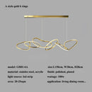 Modern Irregular Ring LED Pendant Light Chandelier - Ljojo