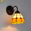 6" Tiffany Style Orange Blue Glass Wall Lamp LED by Ljojo - Scandinavian Minimalist Modern Fixture