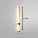 Linear LED Wall Lamp Modern Minimalist Gold White Sconce 100cm120cm for Bedroom Living Room