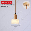Modern Stone Pendant Light Terrazzo Travertine Calacatta Hanging Lamp Ljojo