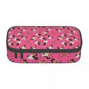 Ljojo Mickey Mouse Pencil Bag: High Capacity Makeup and Stationery Case