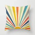 Geometric Nordic Cushion Cover in Yellow Red Blue for Sofa by Ljojo