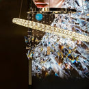 Light Luxury Crystal Butterfly Pendant Living Room Lamp Designer Tea Room Dining Bedroom - Ljojo