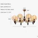French Nickel Led Chandelier Living Room Wabi Sabi Wood Pendant Lights European Home Decor Hanging Lamp Luminarias Lighting - Ljojo