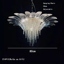 Luxury European Murano Vintage Glass Chandelier LED for Living Room Staircase Villa Ljojo