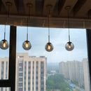 Italian Designer Glass Ball Chandelier: LED Ceiling Lamp by Ljojo for Dining & Living Room Lighting