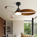 Ljojo Vintage Industrial Wood Ceiling Fan with Light: Strong Wind 3 Blades 42/52 Inch Bar Restaurant Fan