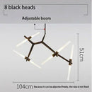 Nordic Minimalist Crystal Chandelier LED Pendant Light for Dinning Living Room by Ljojo