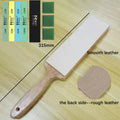 2026 Portable Knife Sharpening Stone - Aluminum Base Polishing Leather Strip - Kitchen Sharpening System by Ljojo
