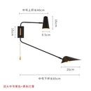 Industrial Copper Swing Arm Wall Lamp Double Head LED E27 Gold/Black/White by Ljojo