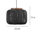 Bamboo Wood Pendant Light Chandelier for Dining Room Kitchen | Ljojo Vintage Indoor Lighting