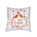 Ljojo Love Birds Red Tree Cushion Cover - Bedroom Decor Pillowcases