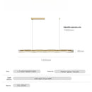 Ljojo Minimalist Long Strip Pendant Light for Full Spectrum Bar Lighting