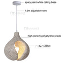 Modern LED Pendant Light Black Grey for Living Room Kitchen Bar by Ljojo