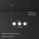 Modern Minimalist LED Pendant Light Cream Bubble Chandelier Home Decor by Ljojo