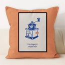 Ljojo Line Art Coffee Cushion Cover for Home & Car Decor