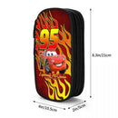 Ljojo Lightning Mcqueen Double Layer Pen Box - Large Capacity, Office & Makeup Accessories