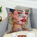 Ljojo 40x40 Jane Koluga Art Pillow Cover for Home Decor and Car Sofa Fall Theme
