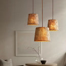 Wabi-Sabi Style Imitation Wood Grain Pendant Lights Vintage Retro Chandelier by Ljojo