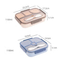 Ljojo 3 Compartment Microwavable Lunch Box Container