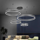 Nordic Round Acrylic Led Chandelier Modern Home Decoration Hanging Light - Ljojo