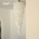 Natural Shell Wind Chime Pendant Light for Villa Duplex Home Staircase - Ljojo