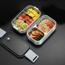 Ljojo 304 Stainless Steel Insulated Lunch Box Microwave Safe for Students at Work