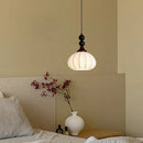 French Medieval Fabric Chandelier Retro Style Bar Hanging Lamp for Bedroom by Ljojo