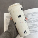 Cute Cherry Cat Water Bottle Tumbler with Straw - Ljojo Brand