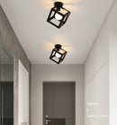 Ljojo Loft Cube Iron Ceiling Lamp for Indoor Lighting 110V220V