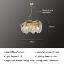 Crystal Pendant Lamp French Bedroom Lighting New High-end Light Luxury Indoor Restaurant Lighting