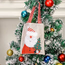 Christmas Candy Bag with Snowman & Santa Claus Pattern by Ljojo - Festive Tote Bag