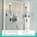 Ljojo French Blue Romantic Crystal Chandeliers - Luxury Glass Living Room Lighting