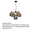Ljojo Magic Bean Glass Pendant Light Modern Nordic Bedroom Chandelier Glass Living Room Decor