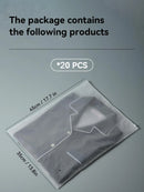 Ljojo 10pcs Transparent Storage Organizer Bag Set for Clothes, Shoes & Underwear