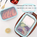 Ljojo 304 Stainless Steel Lunch Box with Sealed Lid - Square Fresh-keeping & Frozen Storage Box