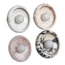 Modern Minimalist Round Jade Stone LED Wall Pendant Light Hanging Lamp by Ljojo