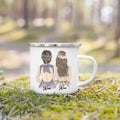 Enamel Mug Custom Name Tea Coffee Wine Mugs for Maid of Honor by Ljojo