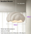 French Dining Room Wabi Sabi LED Pendant Lamp Cream Chandelier Fixture by Ljojo